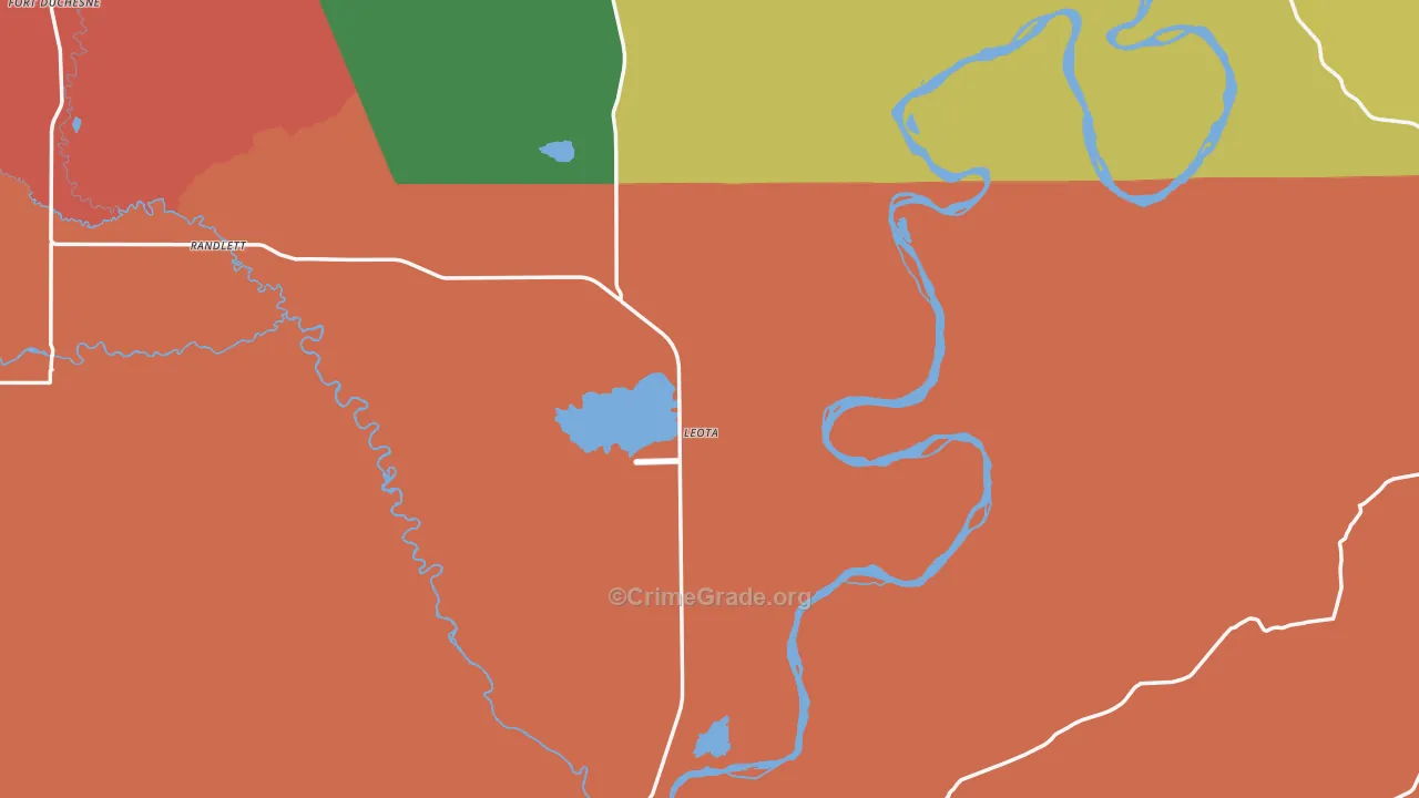 Gusher, UT Map of Assault Rates