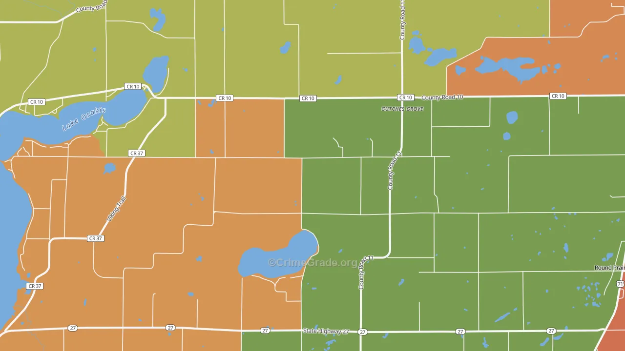 Gutches Grove, MN Map of Assault Rates