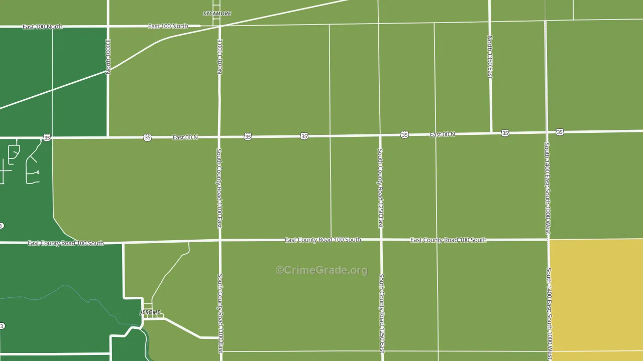 Guy, IN Map of Assault Rates