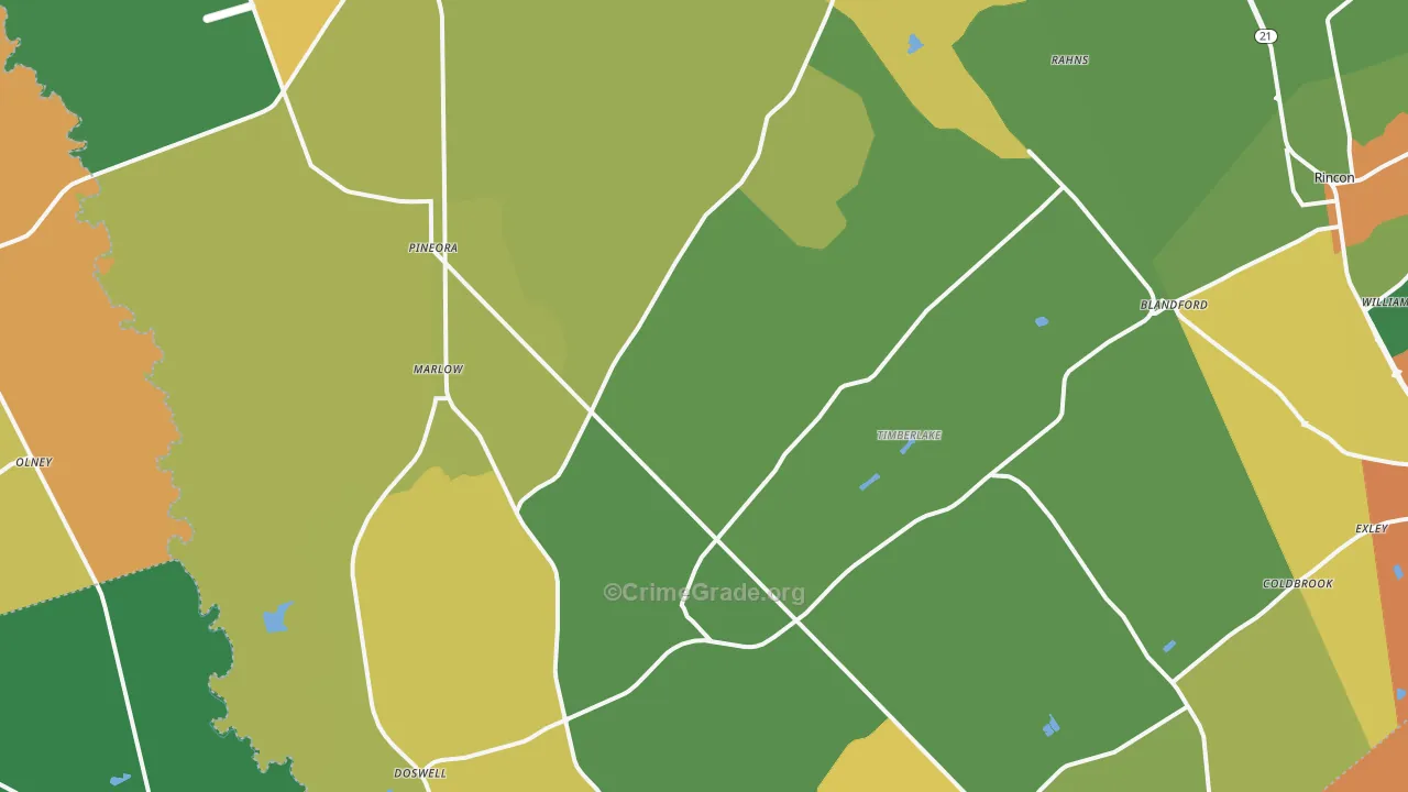 Guyton, GA Map of Assault Rates