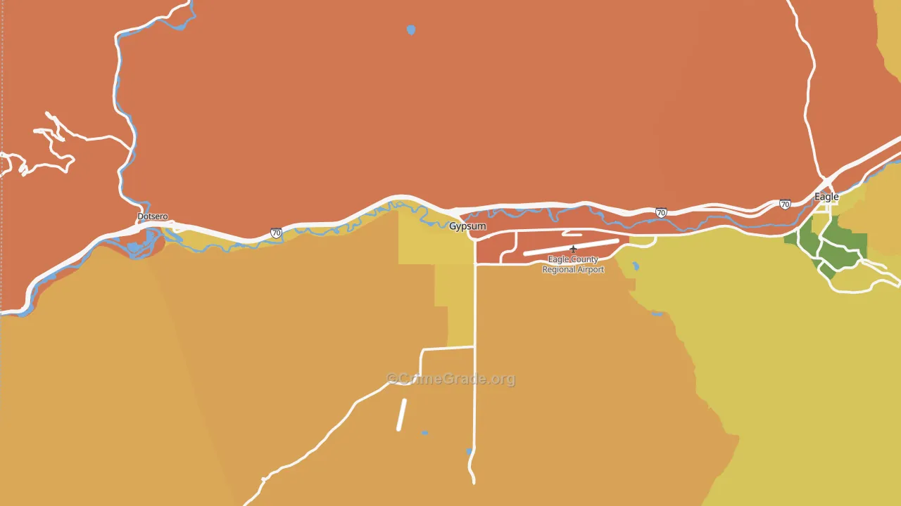 Gypsum, CO Map of Assault Rates