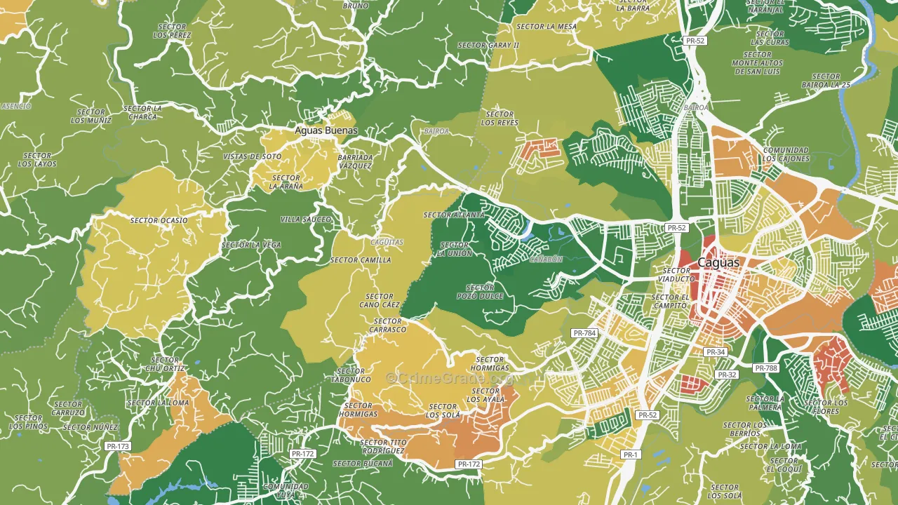 Hacienda San Jose, PR Map of Assault Rates