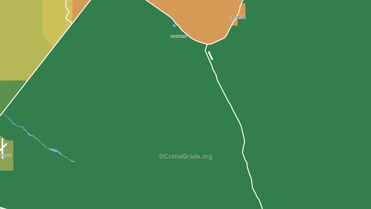 Hackberry, AZ Map of Assault Rates