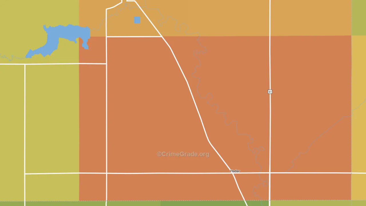 Hadar, NE Map of Assault Rates