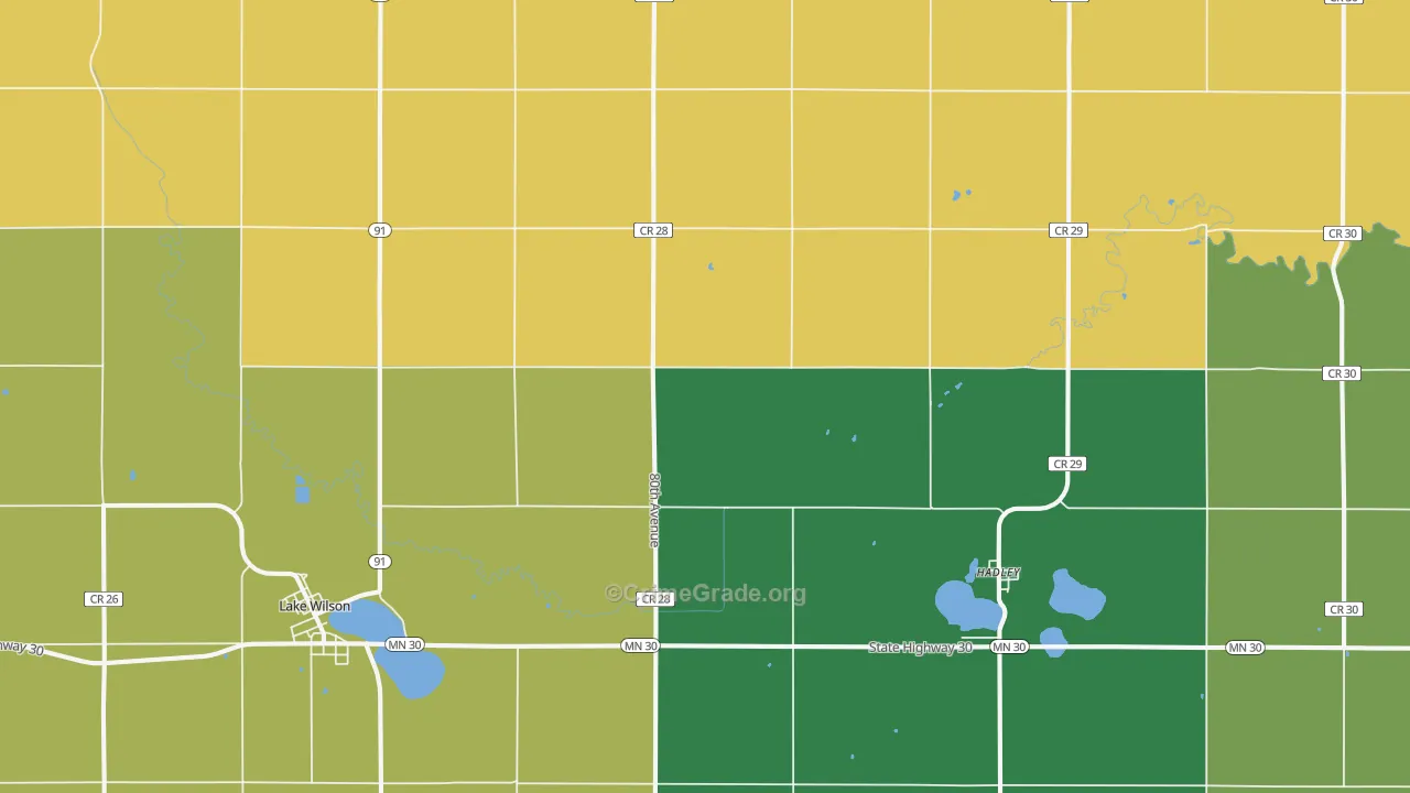 Hadley, MN Map of Assault Rates