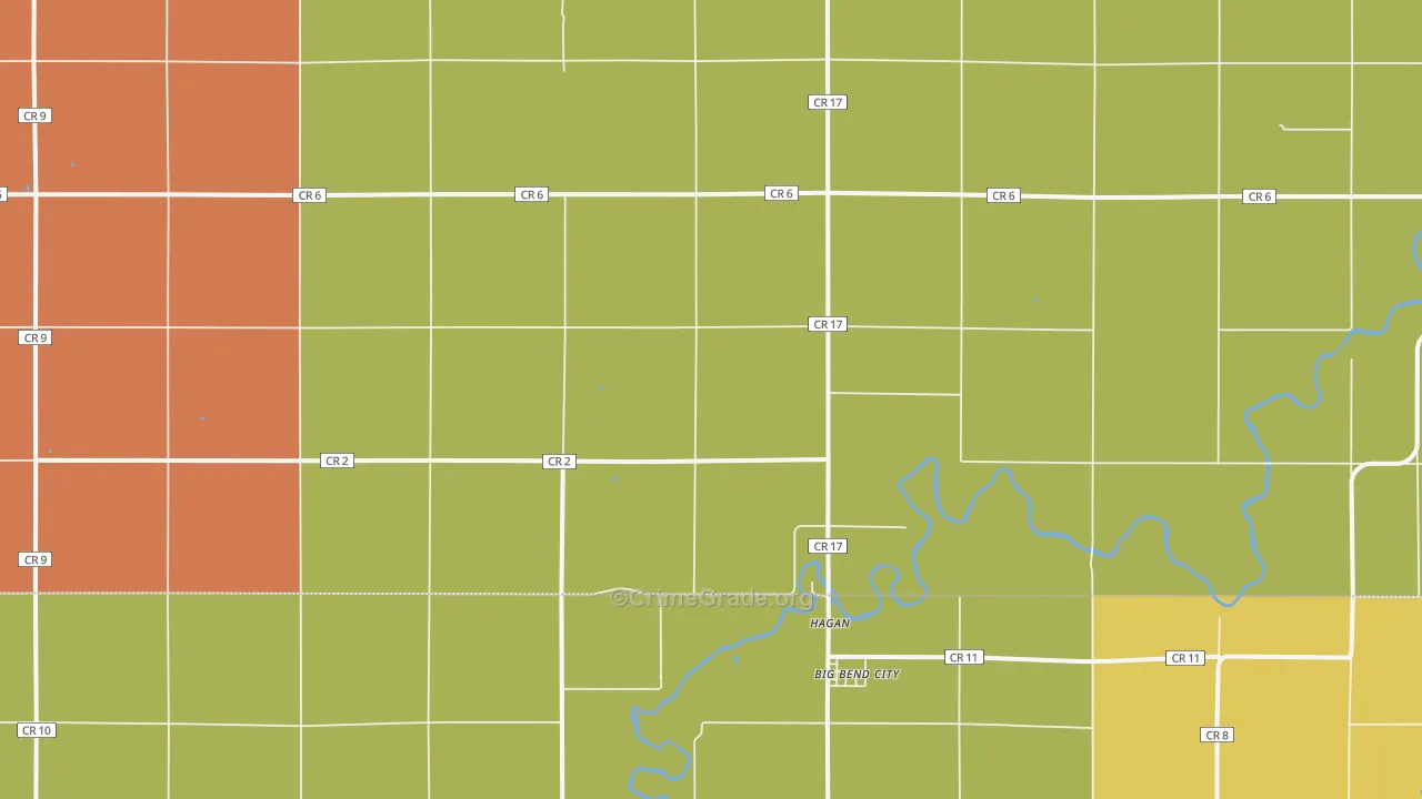 Hagan, MN Map of Assault Rates