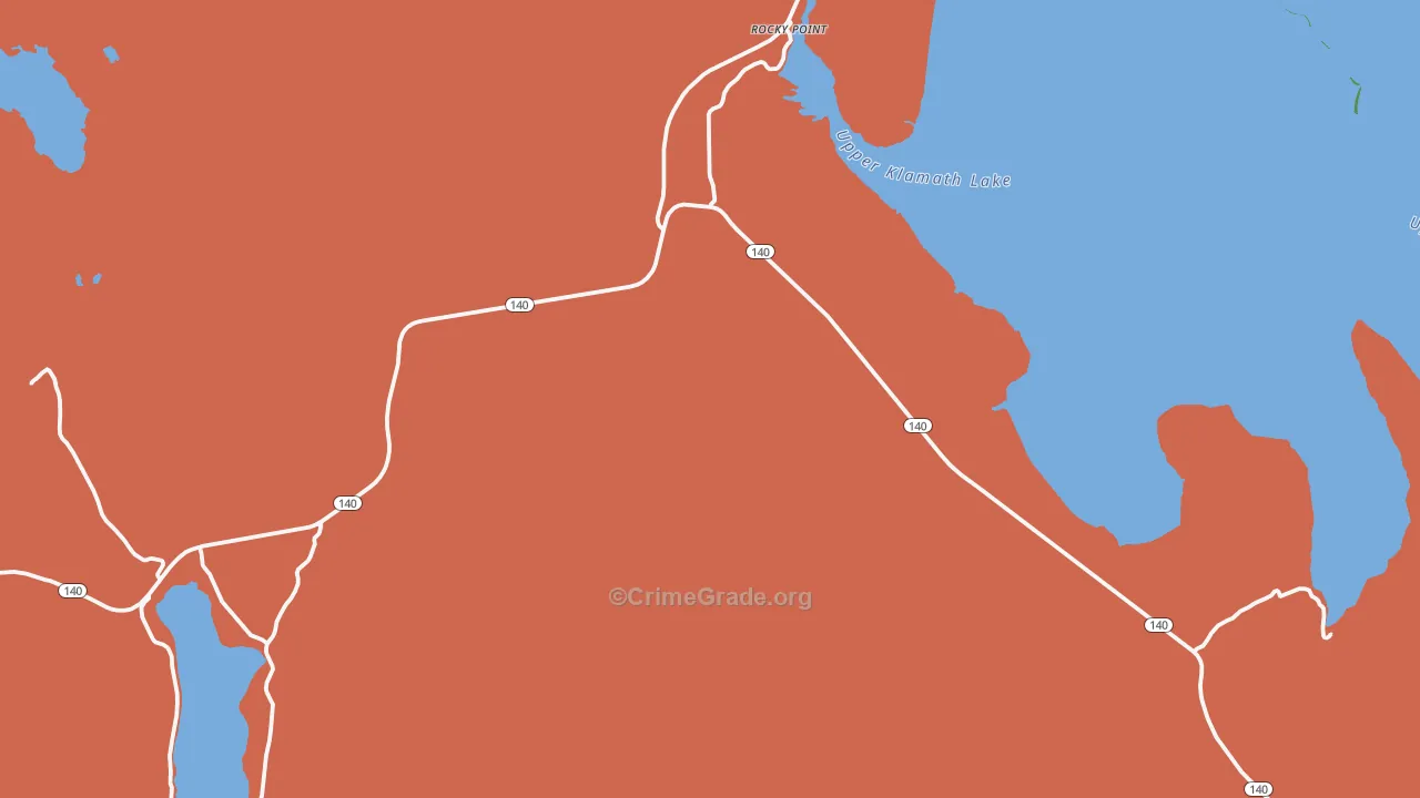 Hager, OR Map of Assault Rates