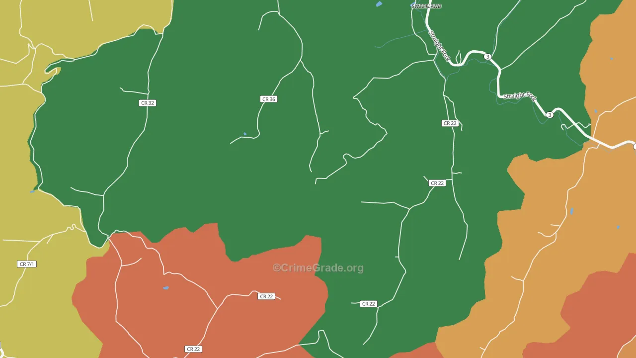 Hager, WV Map of Assault Rates