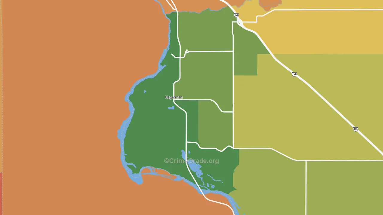 Hagerman, ID Map of Assault Rates