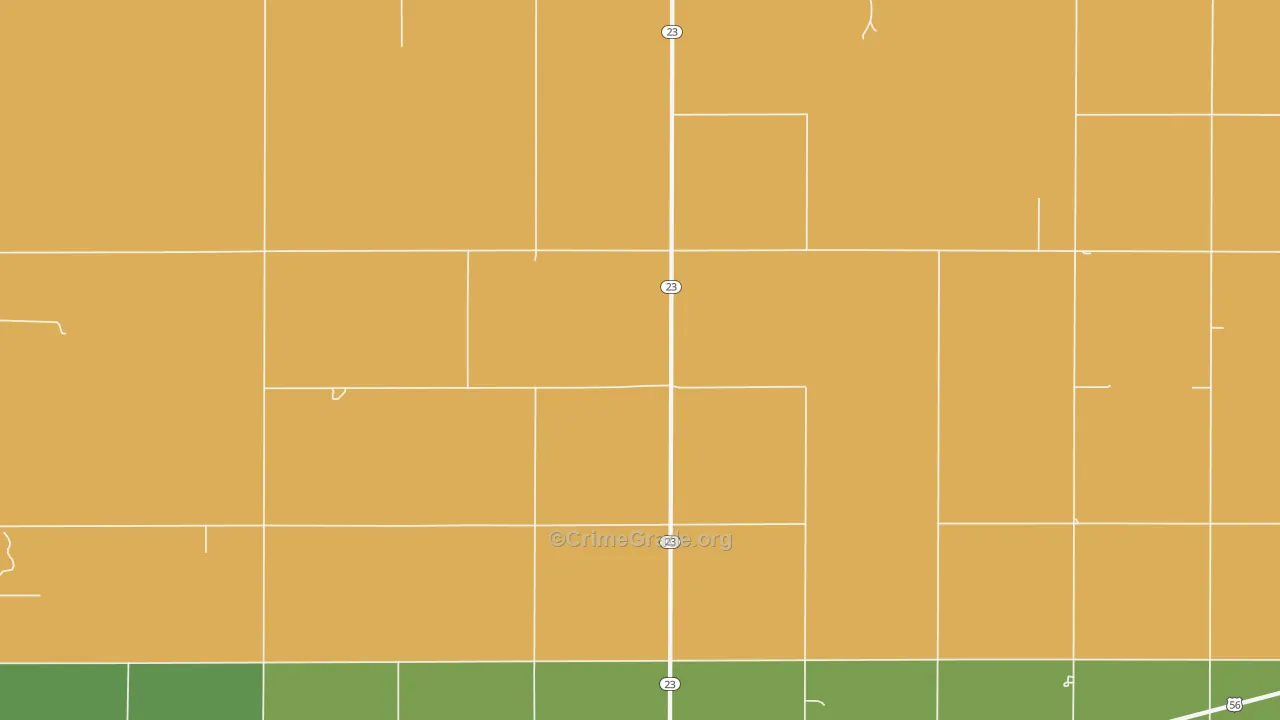 Haggard, KS Map of Assault Rates
