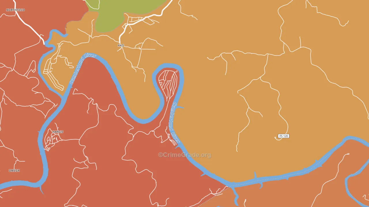 Hail, KY Map of Assault Rates