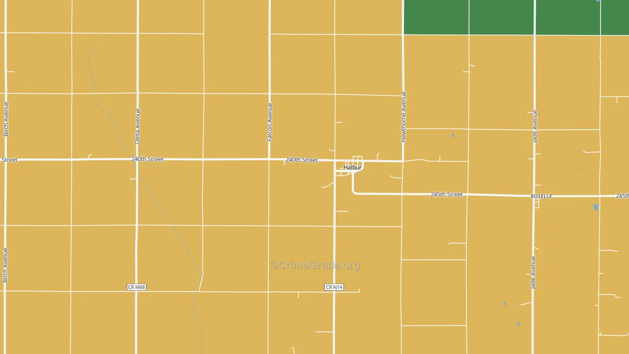 Halbur, IA Map of Assault Rates