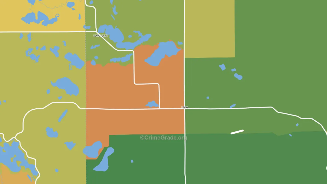 Hale, MI Map of Assault Rates