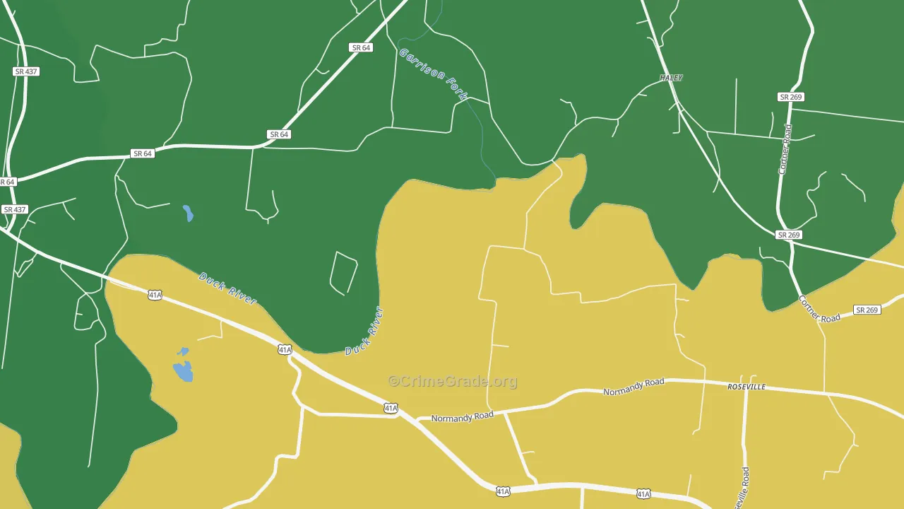 Haley, TN Map of Assault Rates