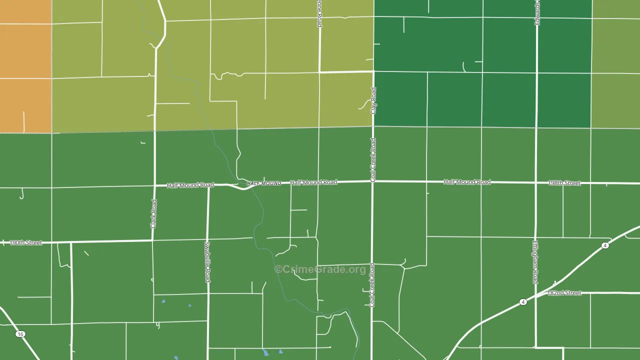 Half Mound, KS Map of Assault Rates