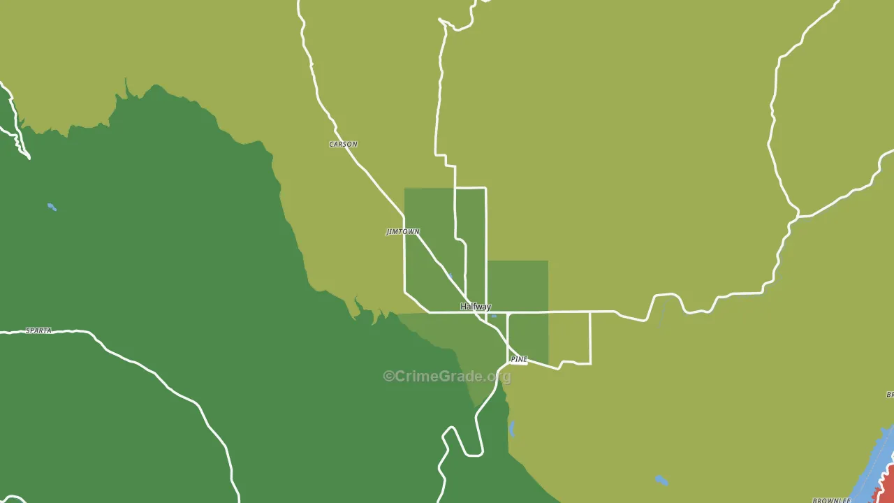 Halfway, OR Map of Assault Rates