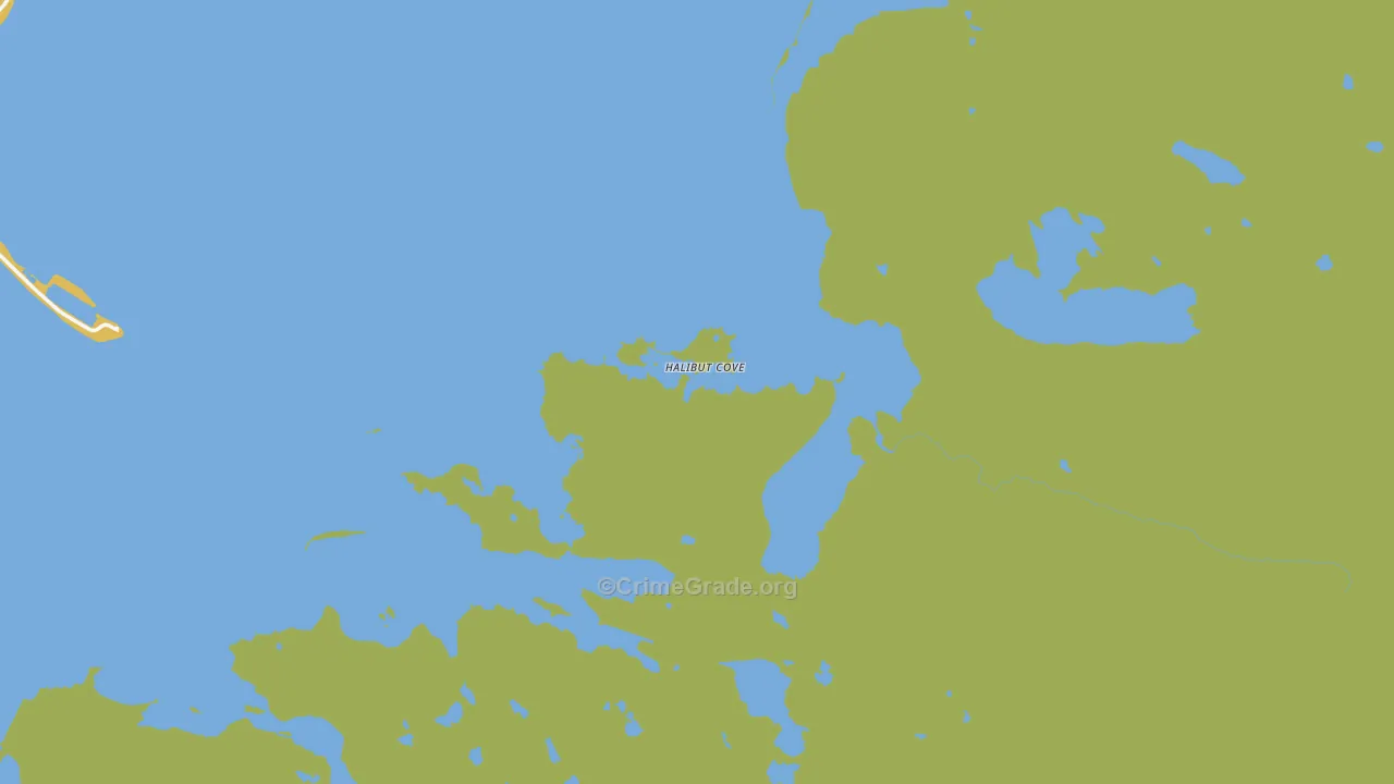 Halibut Cove, AK Map of Assault Rates