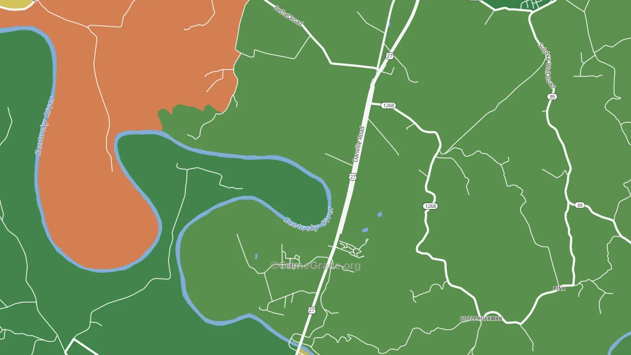 Hall, KY Map of Assault Rates