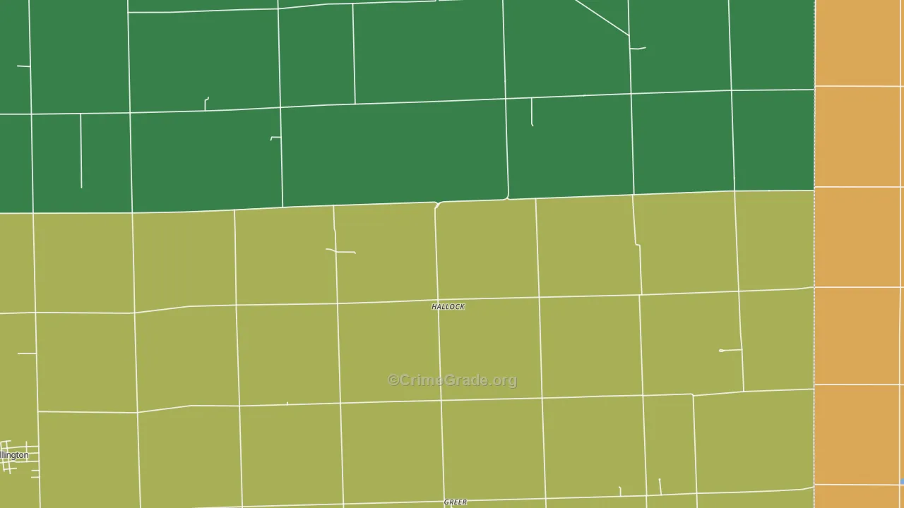 Hallock, IL Map of Assault Rates