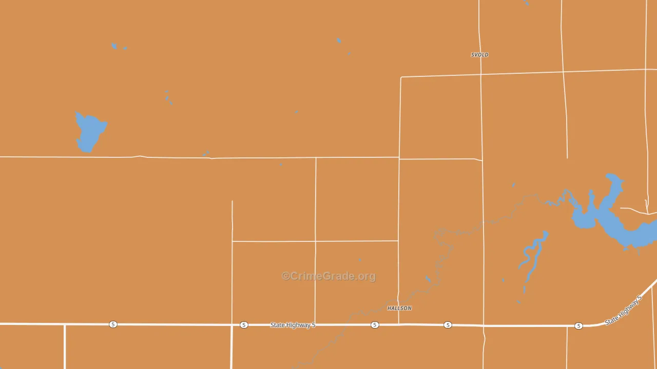 Hallson, ND Map of Assault Rates