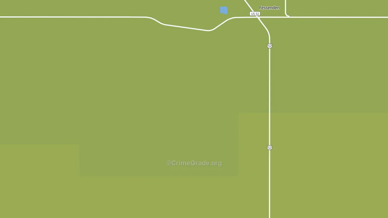 Hamberg, ND Map of Assault Rates