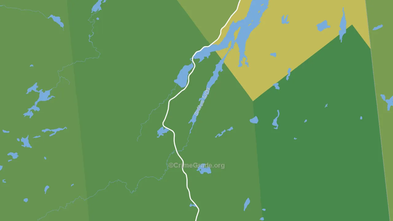 Hamilton County, NY Map of Assault Rates