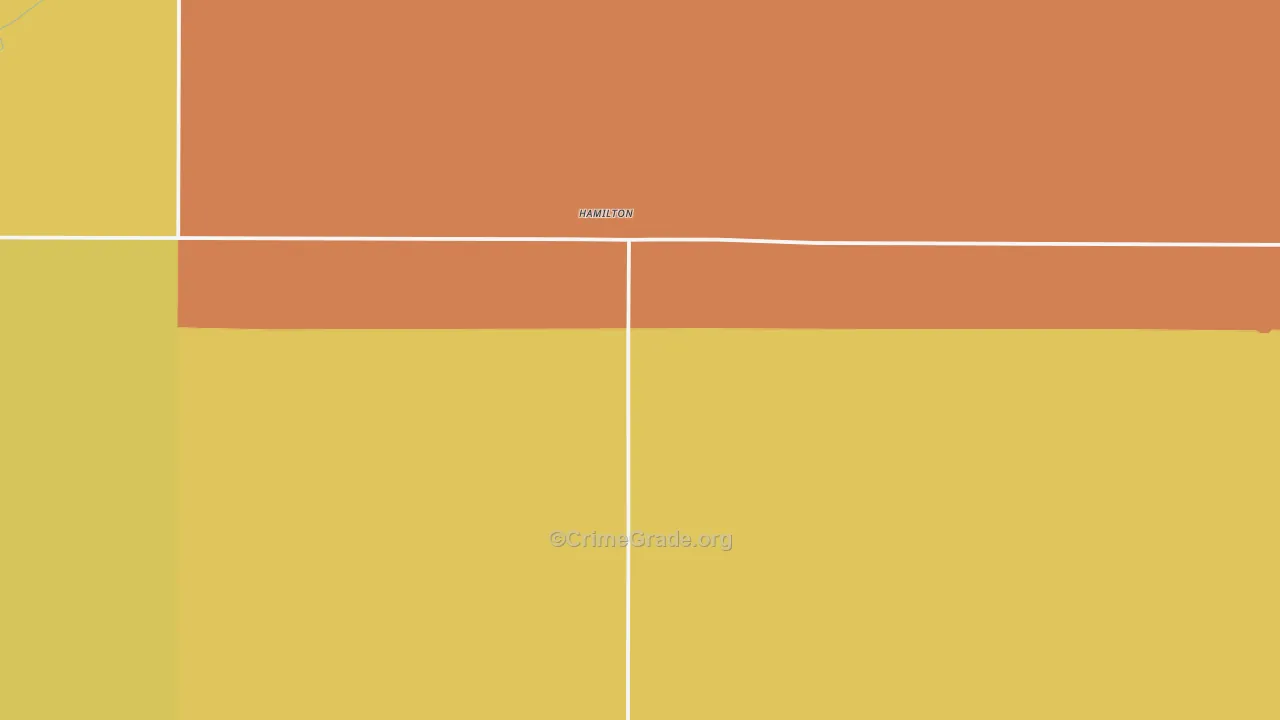 Hamilton, ND Map of Assault Rates