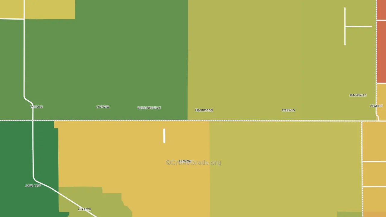 Hammond, IL Map of Assault Rates
