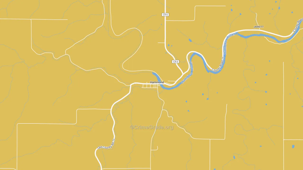 Hammond, MN Map of Assault Rates
