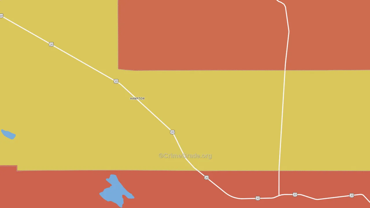Hampton, OR Map of Assault Rates