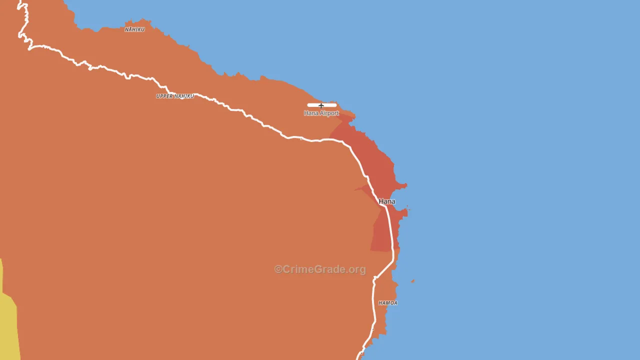 Hana, HI Map of Assault Rates
