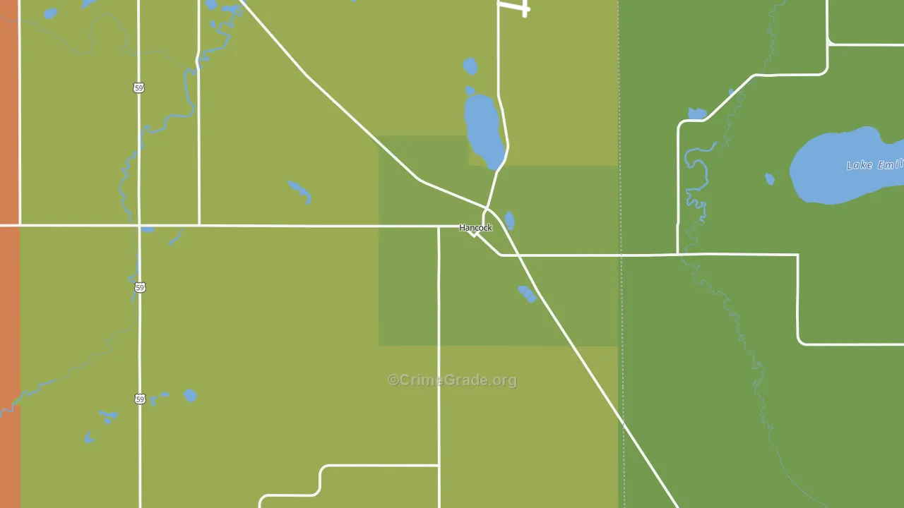 Hancock, MN Map of Assault Rates