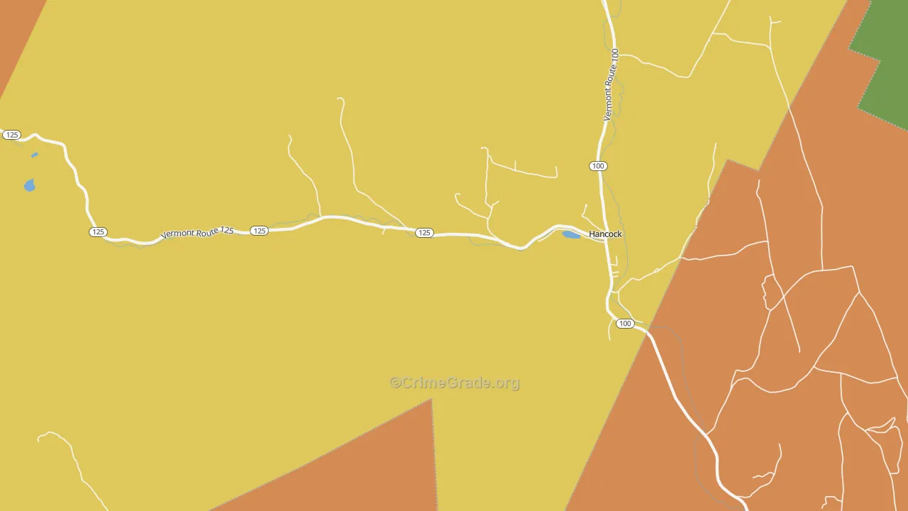 Hancock, VT Map of Assault Rates