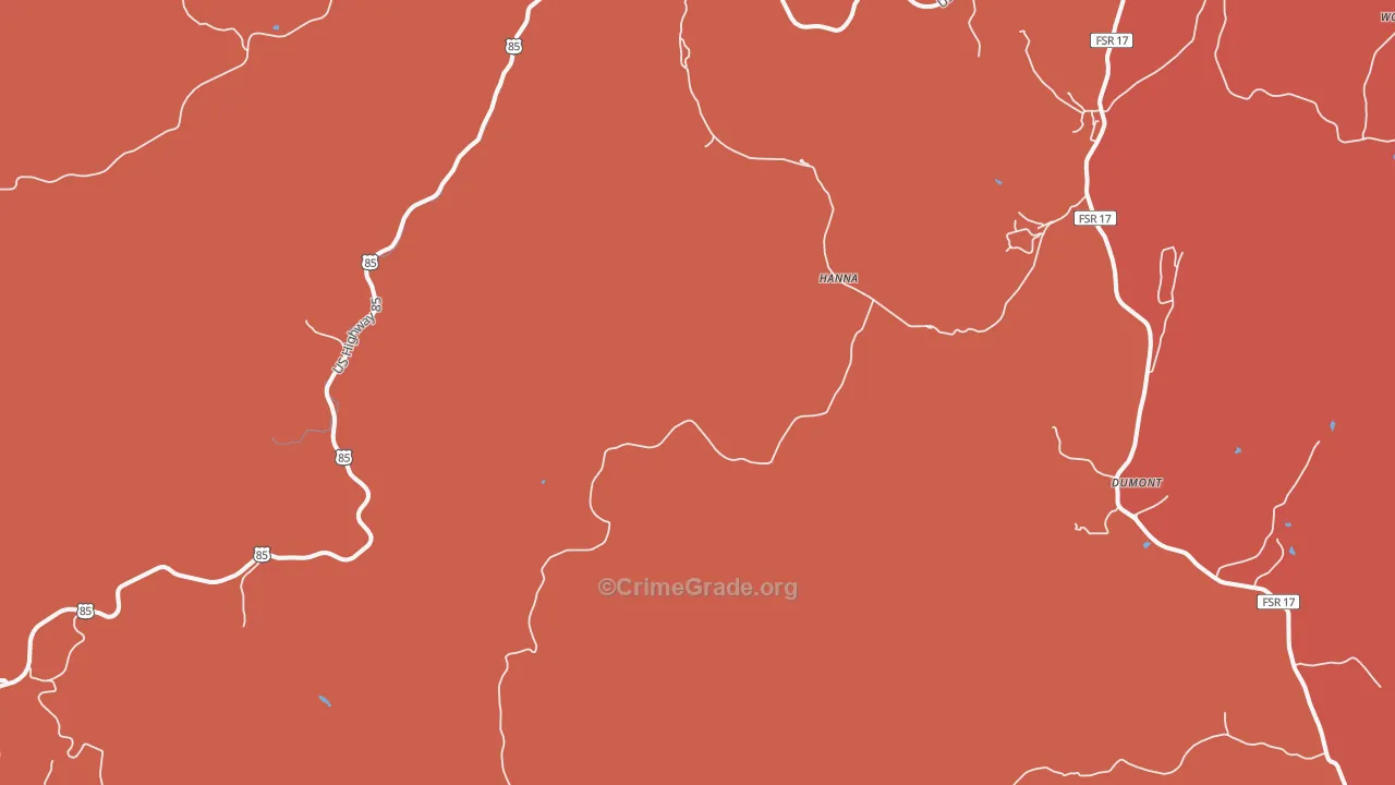 Hanna, SD Map of Assault Rates