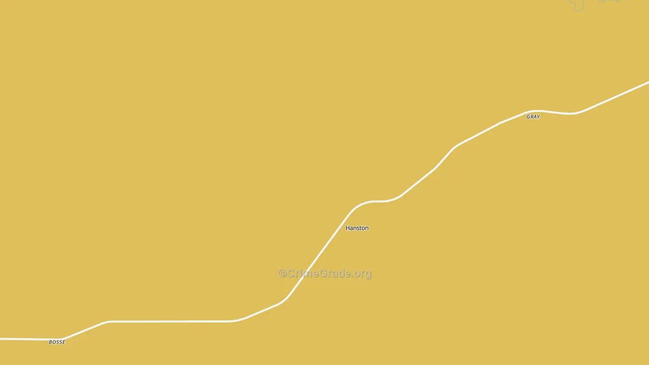 Hanston, KS Map of Assault Rates