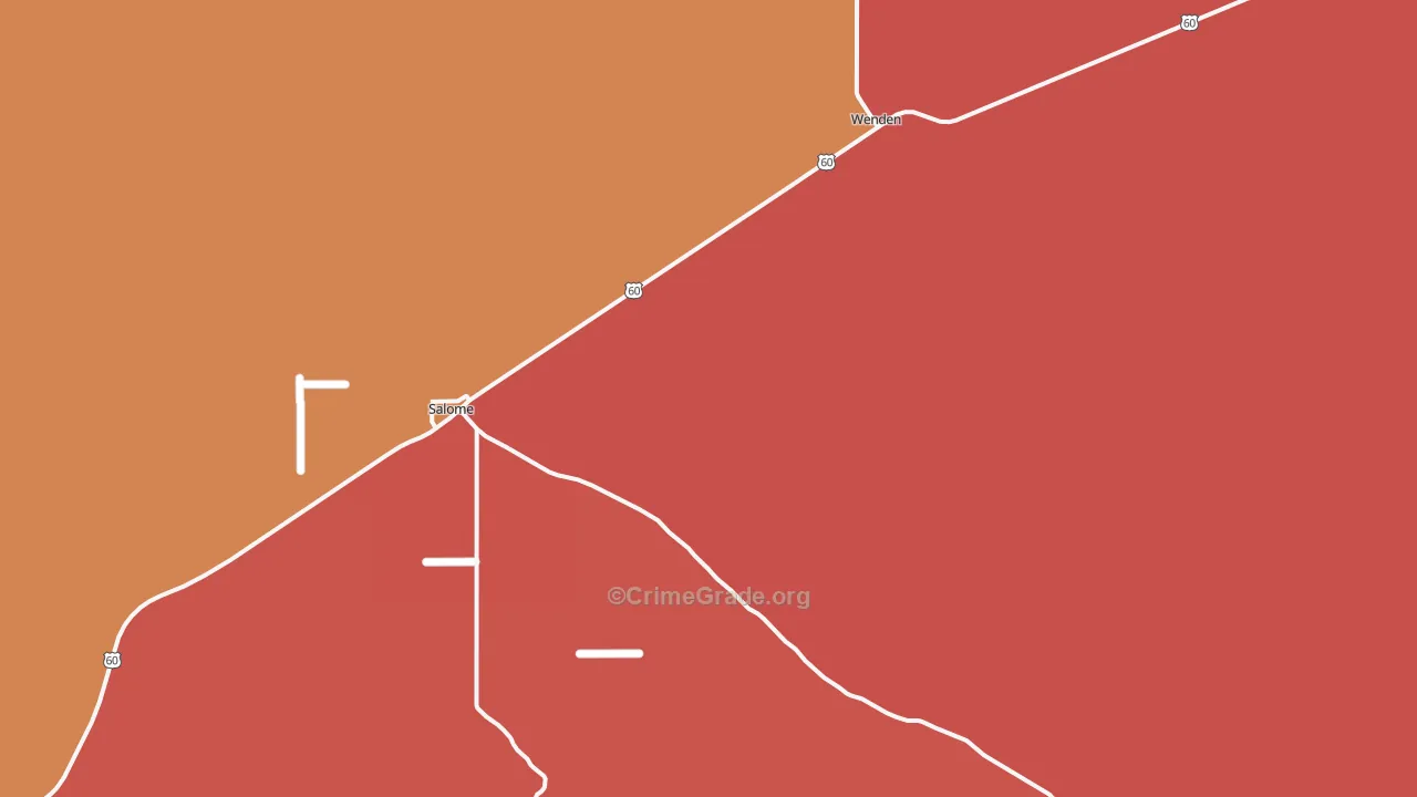 Harcuvar, AZ Map of Assault Rates