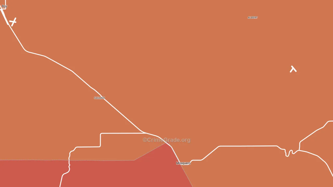 Harding County, NM Map of Assault Rates