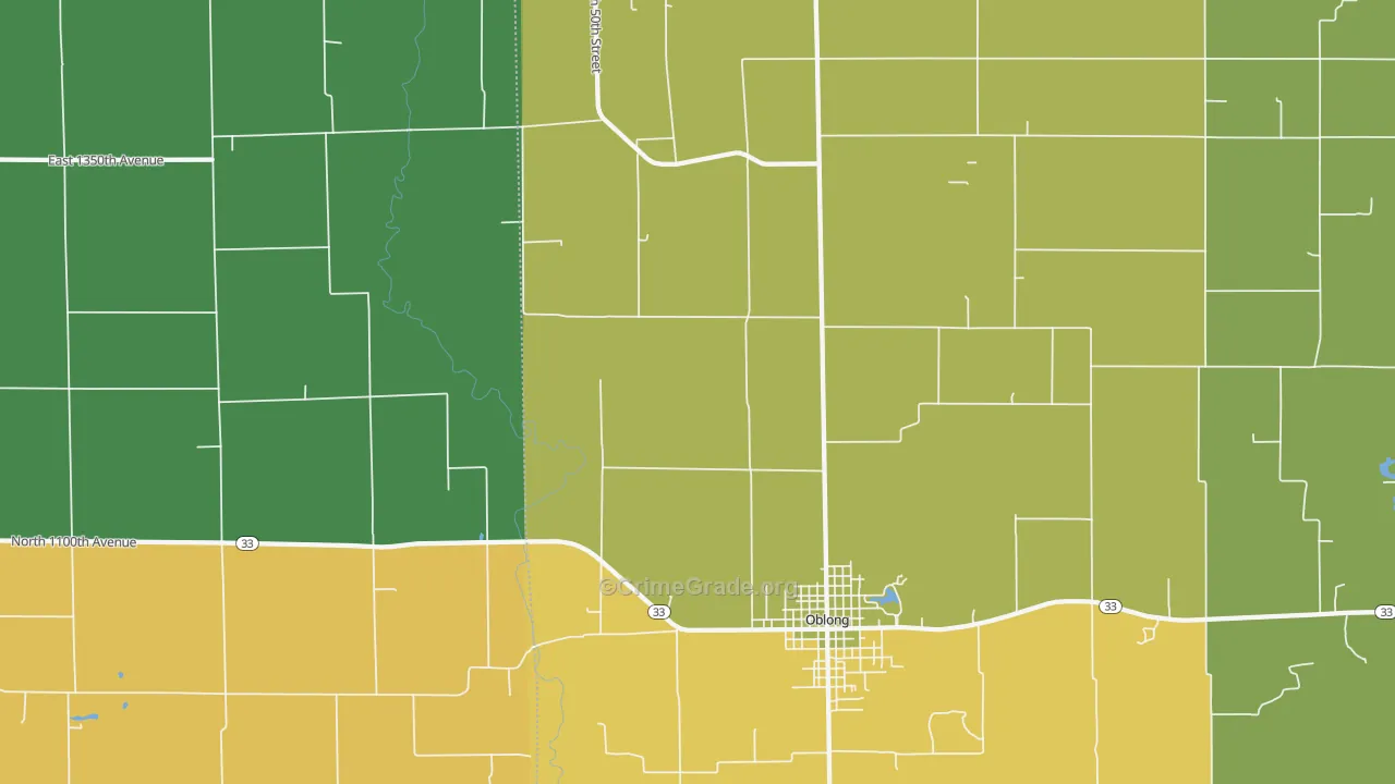 Hardinville, IL Map of Assault Rates