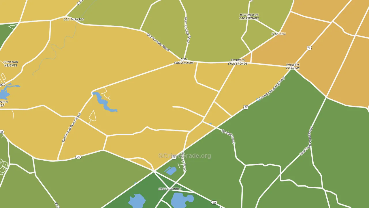 Hardscrabble, DE Map of Assault Rates