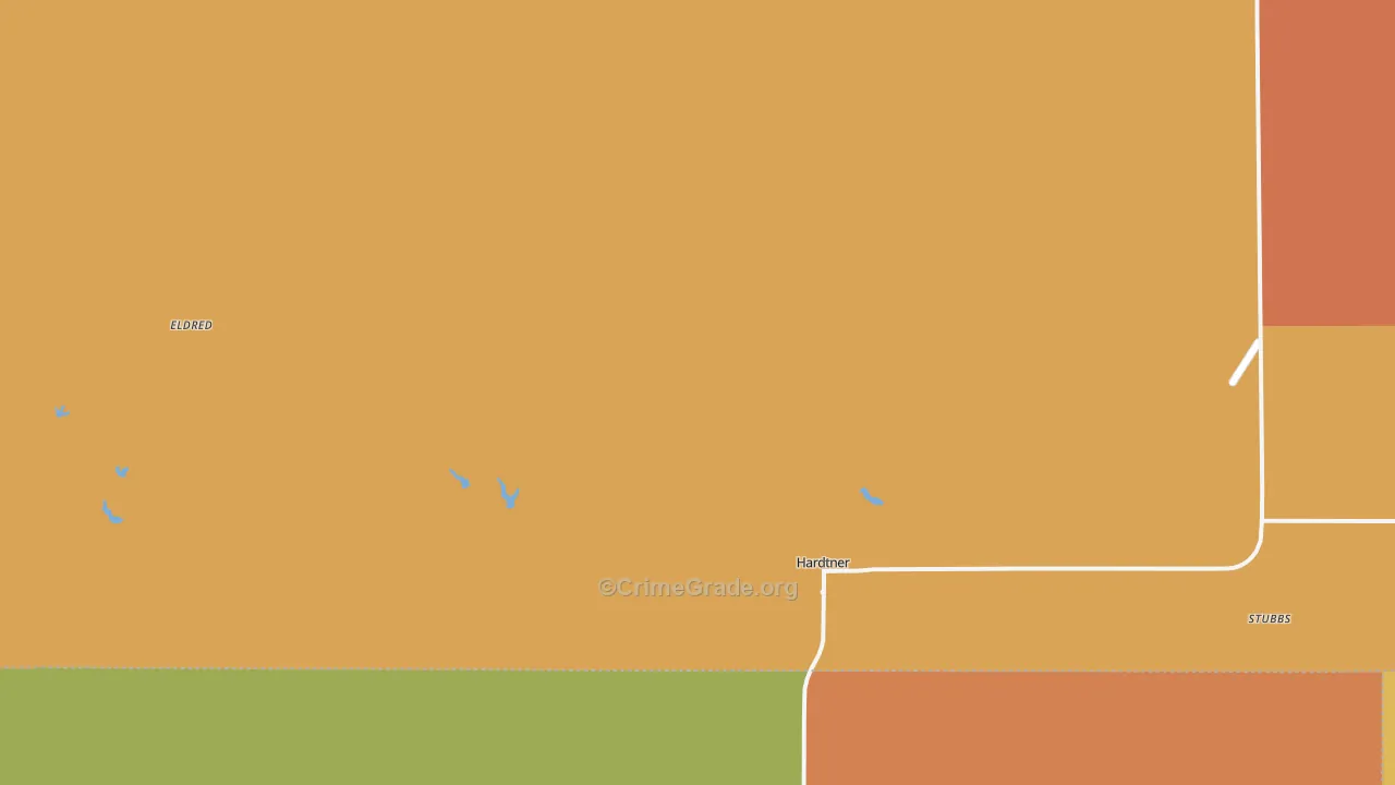Hardtner, KS Map of Assault Rates
