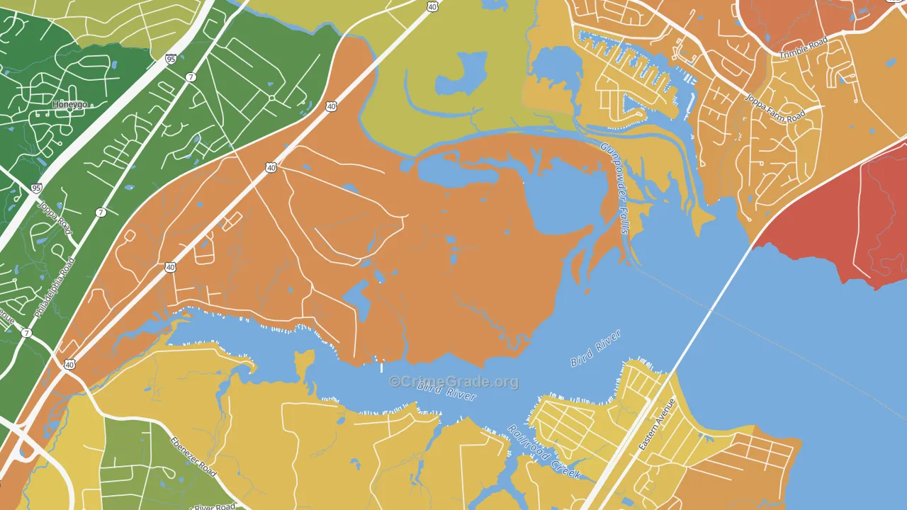 Harewood Park, MD Map of Assault Rates