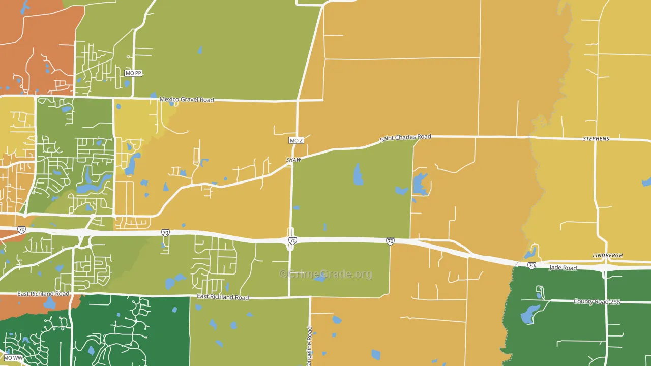 Harg, MO Map of Assault Rates