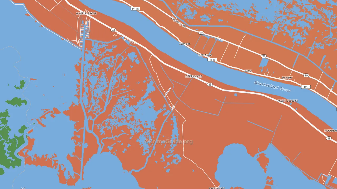 Harlem, LA Map of Assault Rates