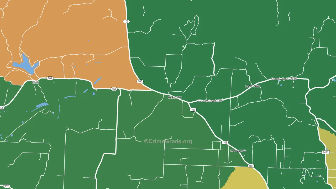 Harmony, AR Map of Assault Rates