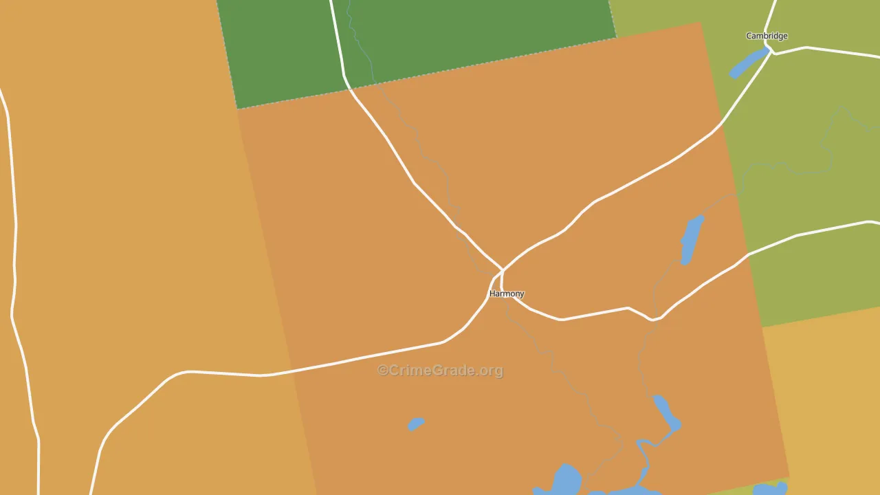 Harmony, ME Map of Assault Rates