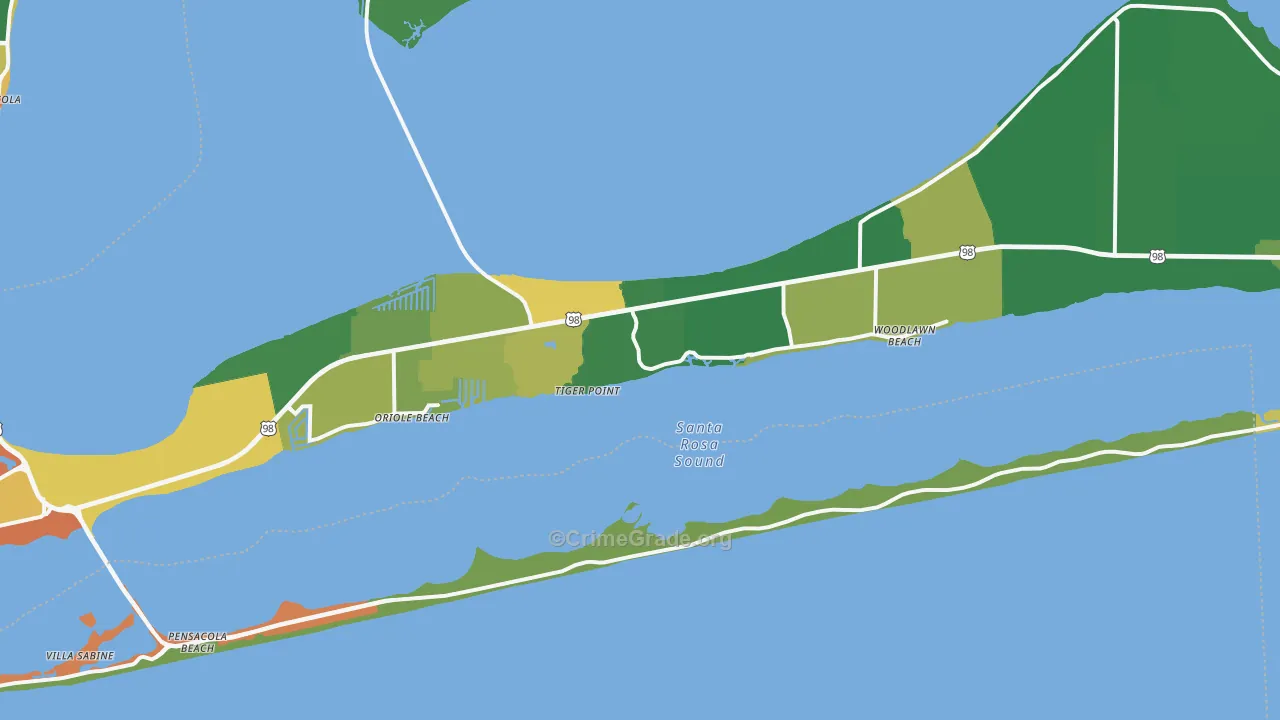 Harold, FL Map of Assault Rates
