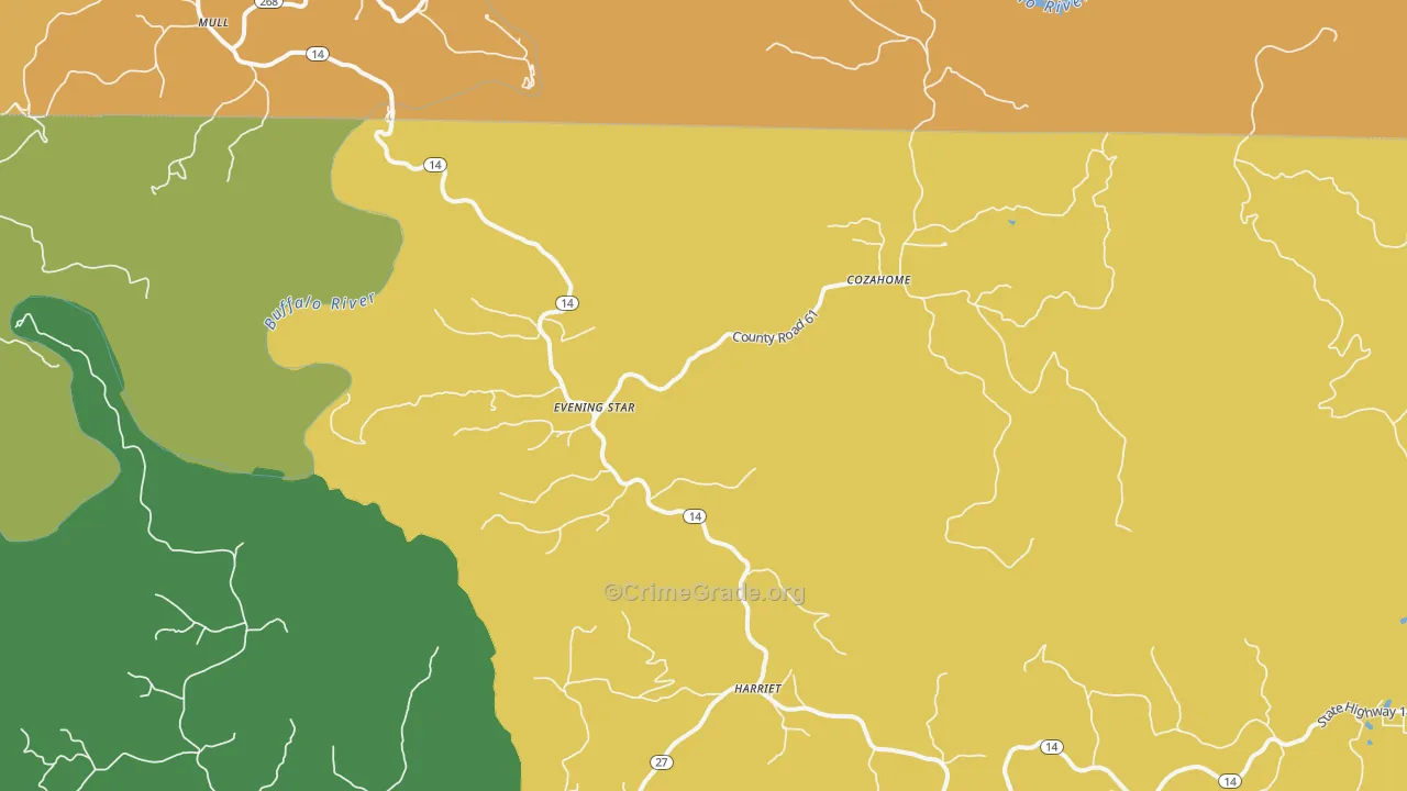 Harriet, AR Map of Assault Rates