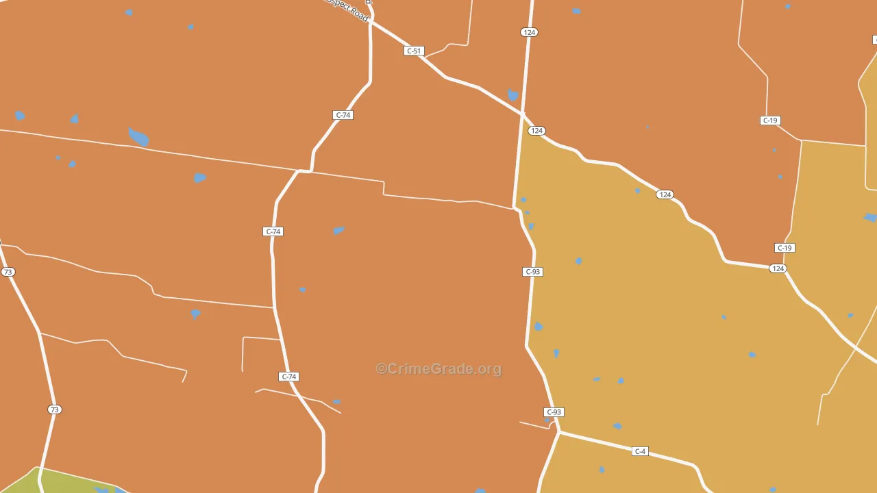 Harriett, OH Map of Assault Rates