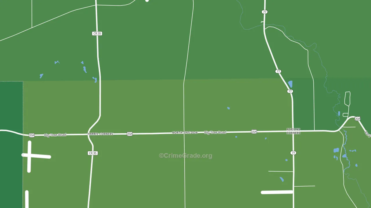 Harris Corners, NY Map of Assault Rates