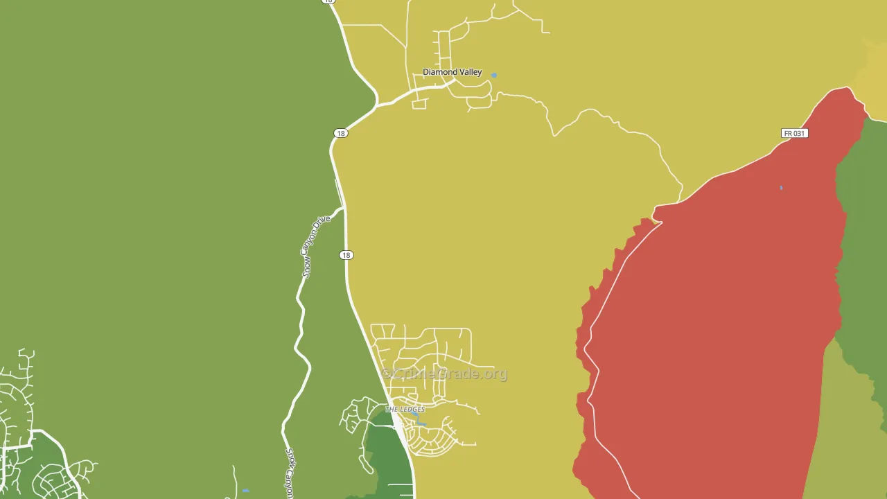 Harrisburg Junction, UT Map of Assault Rates